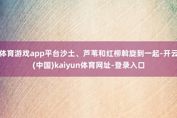 体育游戏app平台沙土、芦苇和红柳斡旋到一起-开云(中国)kaiyun体育网址-登录入口