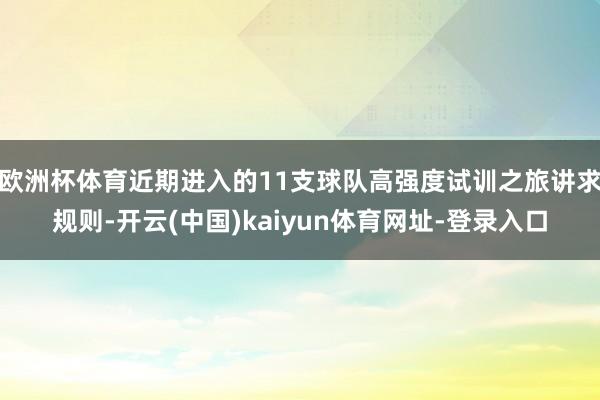欧洲杯体育近期进入的11支球队高强度试训之旅讲求规则-开云(中国)kaiyun体育网址-登录入口