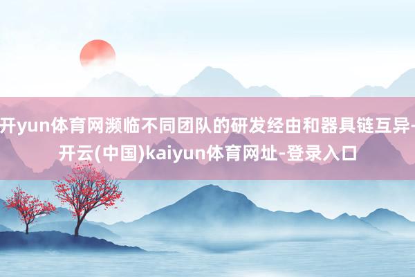 开yun体育网濒临不同团队的研发经由和器具链互异-开云(中国)kaiyun体育网址-登录入口